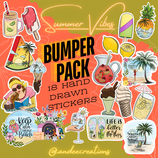 Summer Vibes Stickers Value Pack